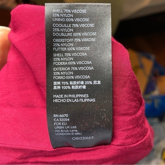 Anthropologie Connie Velvet Raspberry Skirt - Picture 5 of 6